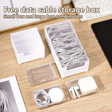 1Set Desk Storage Data Cable Storage Box Cable Organizer Bag Power Charging Cable Management Jewelry Practical Storage New