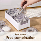 1Set Desk Storage Data Cable Storage Box Cable Organizer Bag Power Charging Cable Management Jewelry Practical Storage New