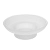 Frosted Glass Soap Dish Round clear Bathroom Replacement Soap Holder Bathroom Vanities Soaps holder multiuse Kitchen Sinks rack