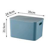 Colorful Plastic Organizers Storage Box With Lid For Toys Underwear Sock Jewelry Lipstick Container Stackable Baskets Bins