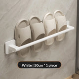 Bathroom Slipper Rack, No-Drill Wall-Mounted Draining Storage Hanging Rack for Toilet Door, Shoe Storage Organizer.