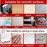 60Pcs/Box Double Sided Mounting Sticky Wall Strips, Clear Mounting Strong Sticky Wall Strips Transparent Tape Without Cropping
