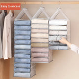 1pc Wardrobe Hanging Storage Bag Cabinet Organizer For Pants Socks T-Shirt Underwear Organizer Hanging Closet Organizer