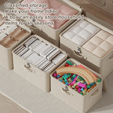 Lockable Storage Box Jeans Clothes Organizer Pants Sweater Storage Cabinets Drawers Organizer Washable Shelf Baskets for Blanket