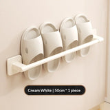 Bathroom Slipper Rack, No-Drill Wall-Mounted Draining Storage Hanging Rack for Toilet Door, Shoe Storage Organizer.