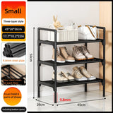 Shoe rack at the entrance of the house, multi-level indoor dormitory entrance door shoe cabinet, multi-functional storage rack