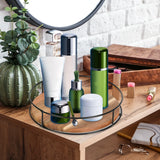 360 Degree Rotating Lazy Susan Turntable Versatile Condiment Organizer Round Wooden for Home Kitchen Pantry