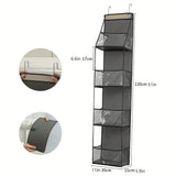 4/6 Layer Hanging Organizer Behind The Door Storage Bags For Clothes Miscellaneous Closet Bedroom Dorm Storage Hanger Rack
