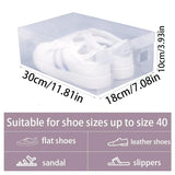 12 Piece Transparent Shoe Box Stackable Shoe Box Storage Plastic Shoe Box Dustproof Sports Shoe Box, Optional Specifications