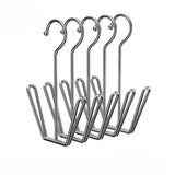 Stainless Steel Shoe Rack, Multi-Functional Shoe Rack with Double Hook Design, Shoe Drying Rack for Dehumidifying Hanging Shoes