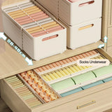 1pc-Adjustable wardrobe socks underwear storage box storage box retractable kitchen cabinet storage box drawer storage box