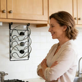 Kitchen Organizer Rack Wall Hanging Pot Cover Rack Five-Layer Pot Lid Metal Rust-Free Multifunctional Rack Pot Lid Storage Rack
