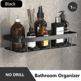 Bathroom Storage Rack Stainless Steel Anti Rust Storage Shower Rack Suction Cup Storage Rack Household Storage Appliances