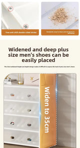 Multi-layer Door-mounted Shoe Hat Rack - Simple Assembly Household Integrated Multi-functional Storage Cabinet for Home Use