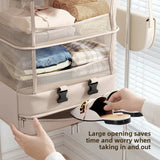 1pc Hanging Travel Clothes Storage Bag Large Capacity Underwear Storage Bag Business Trip Tourism Hotel Wardrobe Hanging Bag