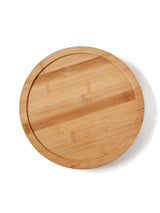 Solid Bamboo Lazy Susan Wood Turntable Tray Cabinet Organizer Balanced Smooth Spin Thicken Round Wood Tray Rotating Spice Rack