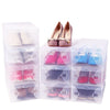 12 Piece Transparent Shoe Box Stackable Shoe Box Storage Plastic Shoe Box Dustproof Sports Shoe Box, Optional Specifications