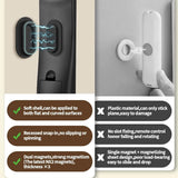 6 Pack Magnetic Remote Control Holder Wall Mount Soft Silicone Remote Control Caddy with Strong Adhesive Remote Holder