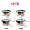 460-1800ml Sets Stackable Kitchen Sealed Jar Plastic Food Storage Box Multigrain Tank Bottle Dried Fruit Tea Storage Containers