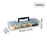 WORTHBUY Multifunctional Tool Organizer Transparent Tool Storage Case With Handle Tools Dustproof Storage Box Large Capacity