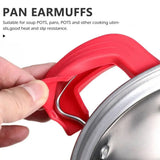 2Pcs Silicone Handle Holder Heat Resistant Cookware Holders Cover Oven Mitts Pot Sleeve Grip for Frying Cast Iron Skillet Pan