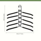 5pcs Heavy Duty Space-Saving Metal Hangers with Non-Slip Foam Pads - Multi-Layer Design for Coats, Sweaters, Suits, and T-Shirts
