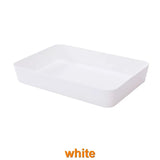 2547 Drawer separated storage box kitchen tableware small box rectangular plastic desktop cosmetics storage