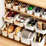 8 styles Plastic Under Sink Organizer with Wheels, Bottle Organization Bins Kitchen Cabinet Organizers Plastic Basket for Under