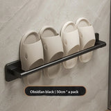 Bathroom Slipper Rack, No-Drill Wall-Mounted Draining Storage Hanging Rack for Toilet Door, Shoe Storage Organizer.
