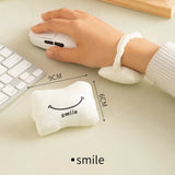 1 Pc Franky fleece mouse pad, wrist guard, and cute wrist pillow are perfect as gifts for office workers