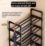 Shoe rack at the entrance of the house, multi-level indoor dormitory entrance door shoe cabinet, multi-functional storage rack