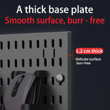 Desktop pegboard storage kit: Stand-up clip - on panels, perfect for home office and study storage.