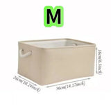 Large Capacity Clothing Sorting Box with Rope HandleCartoon Folding Linen Storage Basket for Toys Underwear Socks Organizer