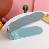 6/100Pcs Durable Adjustable Shoe Organizer Footwear Support Slot Space Saving Cabinet Closet Stand Shoes Storage Rack Shoebox