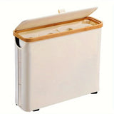 Toilet Paper Storage Basket with Transparent Window and Lid Paper Toys Laundry Storage Organizers for Bathroom Accessories