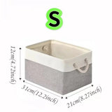 Large Capacity Clothing Sorting Box with Rope HandleCartoon Folding Linen Storage Basket for Toys Underwear Socks Organizer