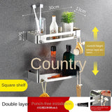 1/2 Layers Corner Shower Shelf Bathroom Shampoo Shower Shelf Holder 304 Stainless Steel Punch Free Kitchen Tripod Corner Stand
