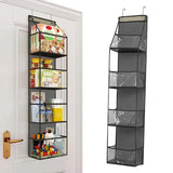 4Layer Storage Bag Foldable Hanging Organizers for Bathroom Behind Door Snacks Toys Clothes Storage Accessories Closet Organizer