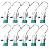 10/20/30PCS Stainless Steel Clothespins Laundry Clothes Pegs Hook Portable Hanging Clothes Clip Pants Socks Storage Clip