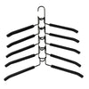 5pcs Heavy Duty Space-Saving Metal Hangers with Non-Slip Foam Pads - Multi-Layer Design for Coats, Sweaters, Suits, and T-Shirts