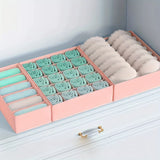 3pcs Space Saving Underwear Organizer Multi-Compartment Drawer for Bras, Panties Socks Closet, Bedroom Storage Boxes