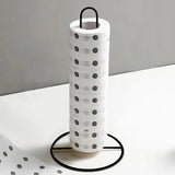 Stainless steel paper towel holder, durable and versatile wrap paper storage rack for kitchen, bathroom and living room