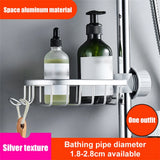 Bathroom Shower Rack Perforated Shower Storage Sponge Unidirectional Drainage Storage Rack Household Shower Soap Storage Rack