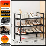 Shoe rack at the entrance of the house, multi-level indoor dormitory entrance door shoe cabinet, multi-functional storage rack