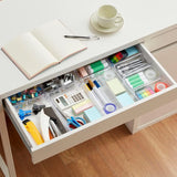 Drawer Organizers Clear Plastic Tub Containers for Bathroom Dressing Table Storage, Home Organization Makeup Kit