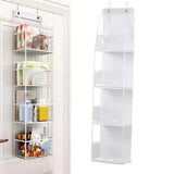 4Layer Storage Bag Foldable Hanging Organizers for Bathroom Behind Door Snacks Toys Clothes Storage Accessories Closet Organizer