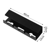 ISRTAO brand Under Desk Cable Management Cable Tray Under Desk With Clamp Power Strip Cord Holder Holder No Drilling Sturdy Spac
