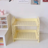 Desktop Storage Rack Multi-Layer Stationery Organizer Stand Office Home School Display Holder Rack Dormitory Desk Organizer