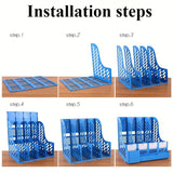 1 pcs, thickened file rack, file frame, quadruple file seat, simple data basket, shelf, file basket, office use, student use