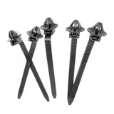 10-100PCS Car Nylon Black Cable Ties Push Mount Wire Harness Fastener Cable Clamp Clips Ties Management Car Wire Organizers